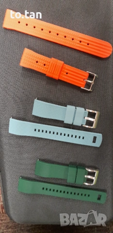 Силиконови каишки 20мм, снимка 4 - Каишки за часовници - 53378007