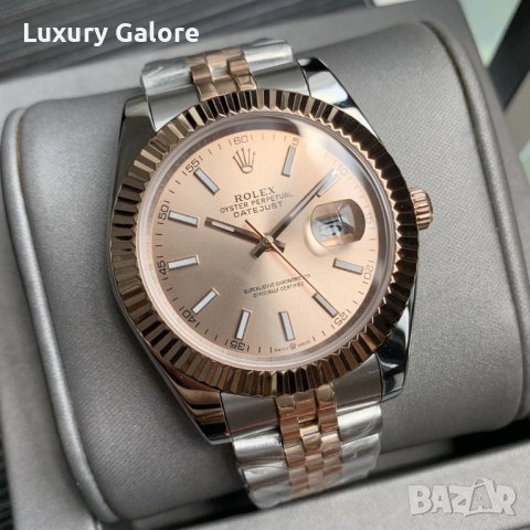 Унисекс часовник Rolex Oyster Perpetual Datejust с автоматичен механизъм, снимка 2 - Дамски - 38695595