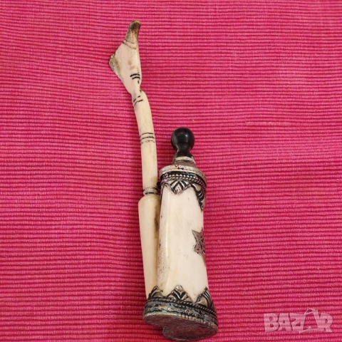 Стара еврейска мастилница от кост. , снимка 10 - Антикварни и старинни предмети - 52549706