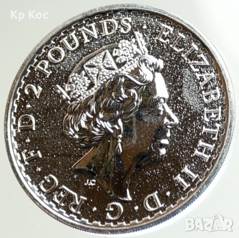 сребърна монета 1 oz Британия 2 паунда 2016 Великобритания