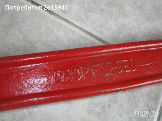 2 Цола-ВиК-Чешмеджийски-Водопроводен-Шарнирен Ключ-Немски-63-70 см Дължина-Захват-7-8 см, снимка 9 - Ключове - 33081995