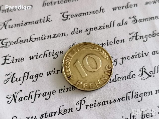 Монета - Германия - 10 пфенига | 1949г.; серия J
