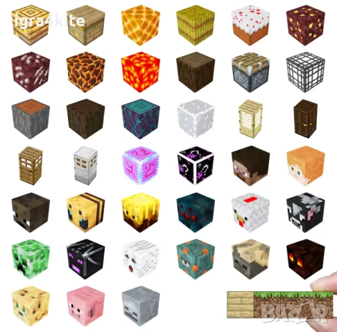 ОФЕРТА! Майнкрафт Два комплекта 200 части (2х100 в кутии) магнитни кубчета Minecraft Cubes за 59лв., снимка 7 - Конструктори - 52753386