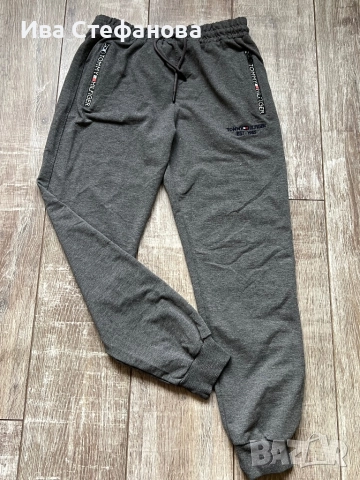 Tommy Hilfiger спортен сив памучен 100% памук