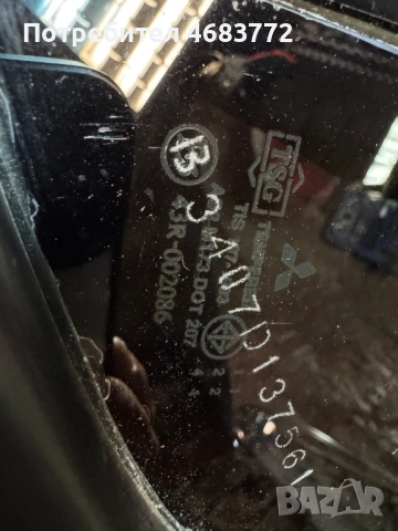 Малко стъкло на задна лява врата на Мицубиши Mitsubishi L200 само за 50лв. MN117605, снимка 6 - Части - 52804504