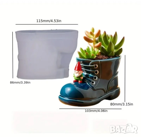 Молд коледна обувка, снимка 2 - Форми - 51500583