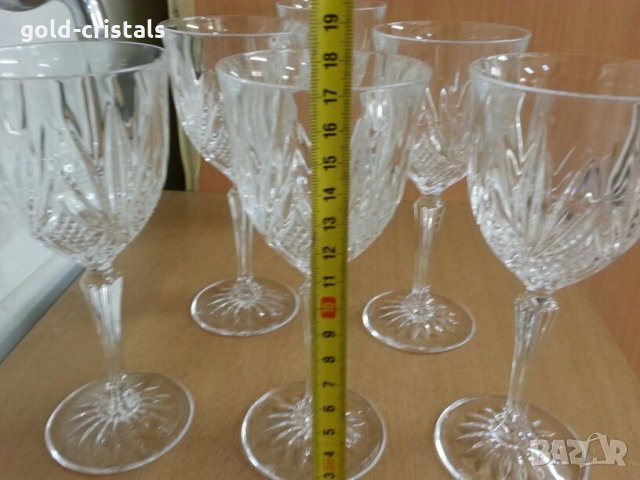 кристални чаши, снимка 8 - Антикварни и старинни предмети - 26224825