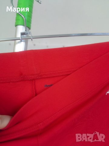38 С Оригинален Reebok Дамски Спортен Клин Панталлн Широк Червен Памук и Еластан, снимка 11 - Спортни екипи - 39700273