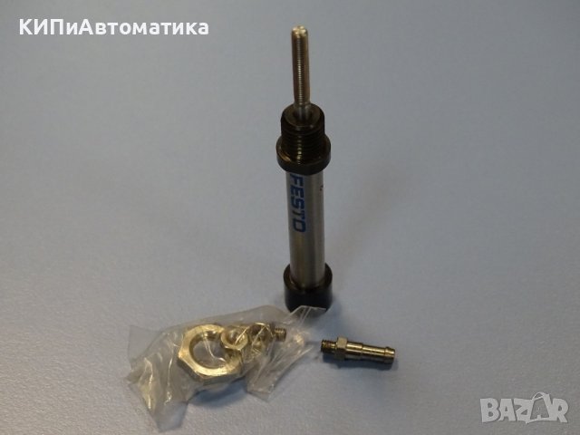 Пневматичен цилиндър Festo EG-6-10-PK-3 pneumatic round cylinder, снимка 6 - Резервни части за машини - 38283367