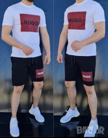 мъжки памучен екип hugo boss , снимка 2 - Спортни дрехи, екипи - 50978538