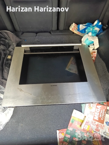 Врата с тройно стъкло и панти за фурна за вграждане Siemens, снимка 8 - Печки, фурни - 52547757