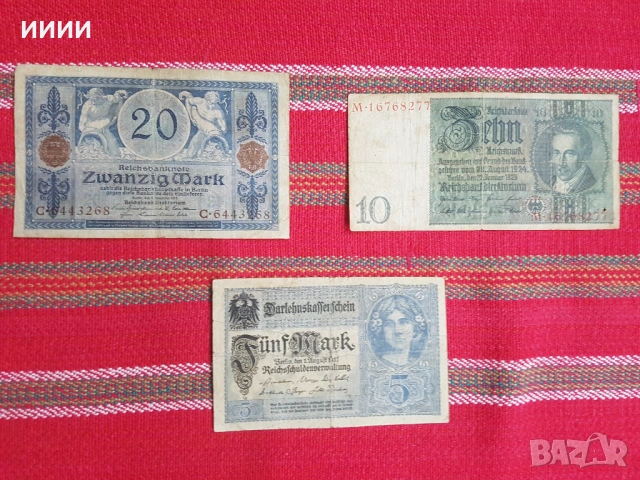 Банкнота марка 1915 1918 1924г лот