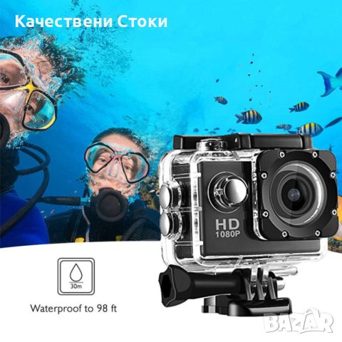 📷 Екшън камера SPORTS CAM водоустойчива 4K HD, снимка 7 - Камери - 43074100