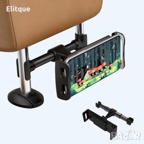 Стойка за телефон или таблет за автомобилна седалка – 360° въртене, снимка 2 - Други стоки за дома - 52921595