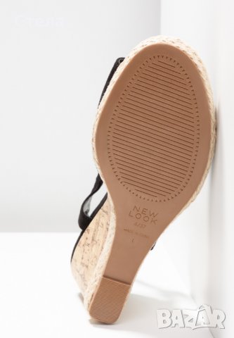 Дамски елегантни обувки / сандали , New Look, нови, платформа, черни, с беж, снимка 8 - Дамски ежедневни обувки - 28239544