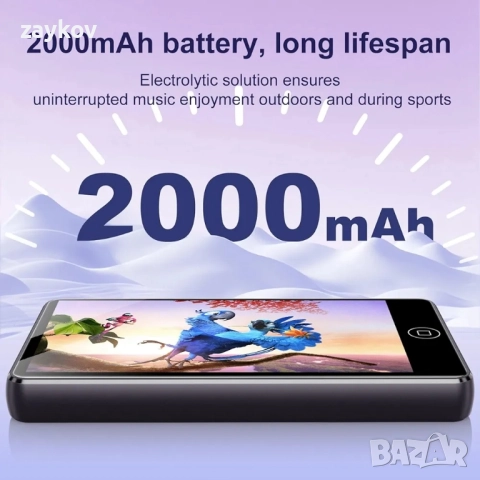 MP3 плейър с Bluetooth и WiFi, MP3 и MP4 плейъри с 4.02-инчов сензорен екран и високоговорител, снимка 5 - MP3 и MP4 плеъри - 52107749