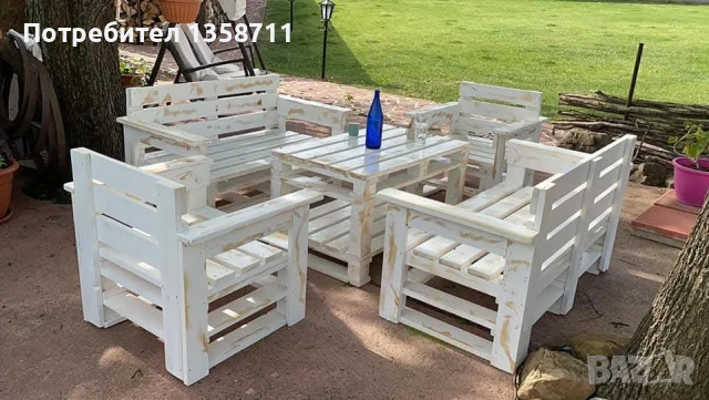 палет мебел, снимка 2 - Градински мебели, декорация  - 50698092
