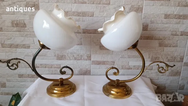 Комплект стари стенни лампи - СО "КВАРЦ" - СОФИЯ, снимка 1