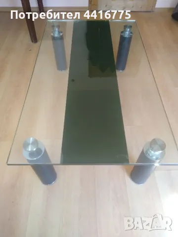 стъклена маса, снимка 2 - Маси - 49976072