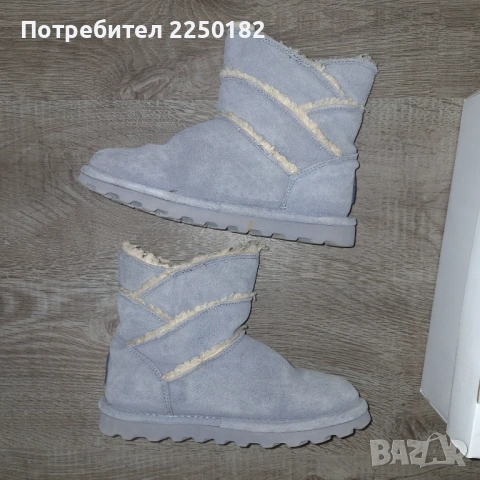 Bearpaw апрески естествен велур!, снимка 4 - Дамски боти - 53135828