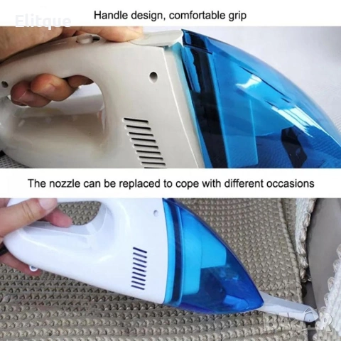 🚗🧹 Преносима мини автомобилна прахосмукачка – сухо и мокро почистване 🧹🚗, снимка 10 - Прахосмукачки - 53251177