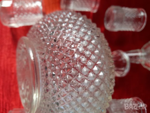 Стари стъклен сервиз , снимка 11 - Антикварни и старинни предмети - 32895326