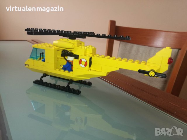 Стар конструктор Лего Town - Lego 6697 - Спасителен хеликоптер, снимка 6 - Колекции - 34486949