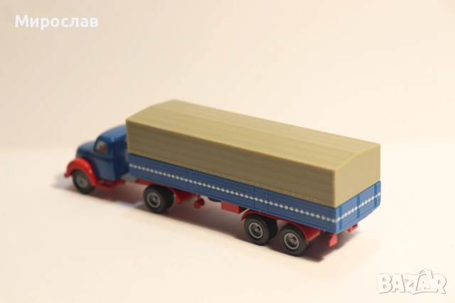 BREKINA H0 1/87 MAGIRUS TIR КАМИОН МОДЕЛ, снимка 6 - Колекции - 52528954