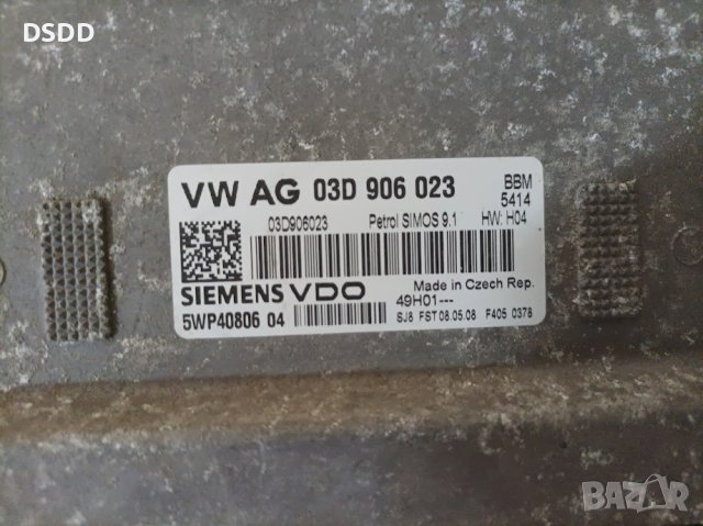 Компютър двигател / ECU Siemens 03D906023 Simos 9.1 за VW, Seat, Skoda 1.2i, снимка 4 - Части - 36620087
