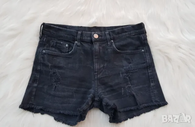 Къси дънкови панталони H&M размер ХS , снимка 11 - Къси панталони и бермуди - 49519551