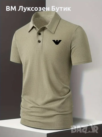 👔🔥 МЪЖКА ПОЛО ТЕНИСКА ARMANI – КЛАСА ЗА АЛФА МЪЖЕ 🔥👔, снимка 6 - Тениски - 50642365