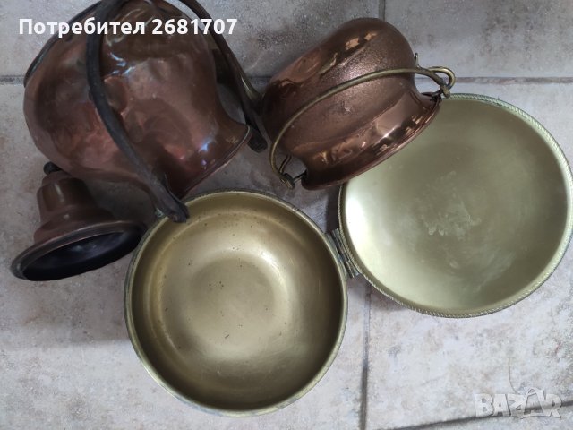 Стари медни съдове , снимка 3 - Антикварни и старинни предмети - 40413993