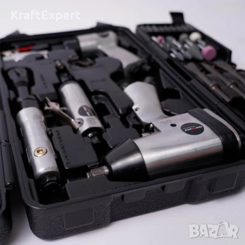 Пневматични инструменти KraftWorld комплект 72 части