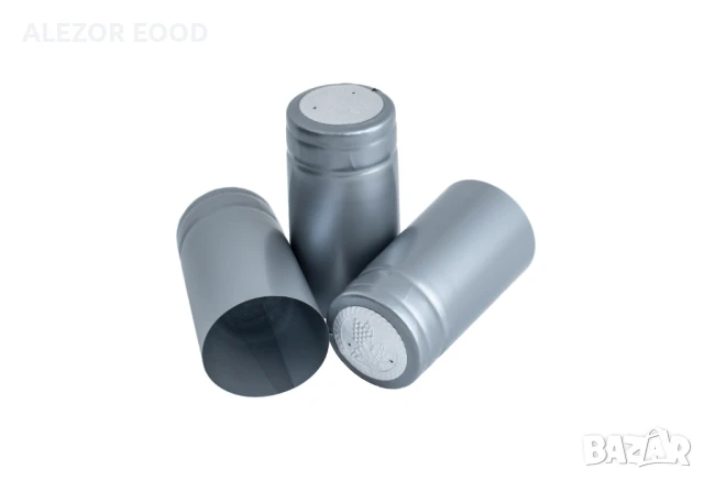 Термосвиваеми капсули Сребристи за стъклени бутилки