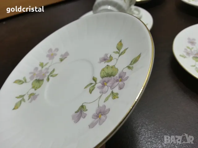 Стар български костен порцелан Бононя чашки за кафе , снимка 11 - Антикварни и старинни предмети - 48656528