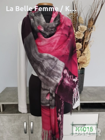 Шалове от кашмир, снимка 4 - Шалове - 51861426