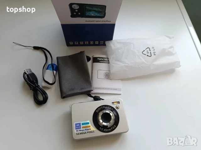 Цифров фотоапарат 56MP 4K HD Компактен с 32GB карта, 20X увеличение 2,7-инчов екран, Литива батерия, снимка 8 - Фотоапарати - 50503835