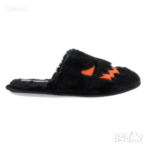 Halloween / Хелоуин пухени пантофи с тиквено лице, черно и оранжево_1242917, снимка 3 - Други - 52118332