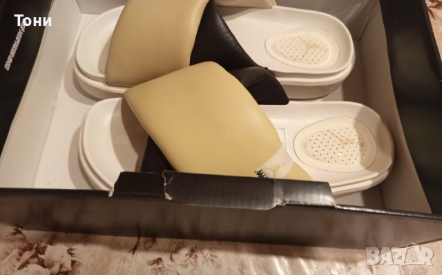 NIKE AND JORDAN Оригинал Нови Дамски Чехли от Естествена Кожа 39/40 н., снимка 14 - Чехли - 52683301