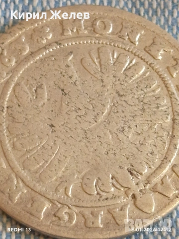 Сребърна монета 15 кройцера 1663г. Кристиян Силезия -Легниц-Берг 52921, снимка 10 - Нумизматика и бонистика - 53083861