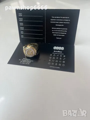 Златен мъжки пръстен 14 карата, снимка 12 - Пръстени - 47327326