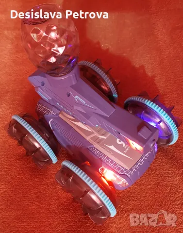 ЧЕРЕН ПЕТЪК -Стрелящ с вода танк анфибия играчка с дистанционно ЧИСТО НОВО  , снимка 4 - Електрически играчки - 47922542