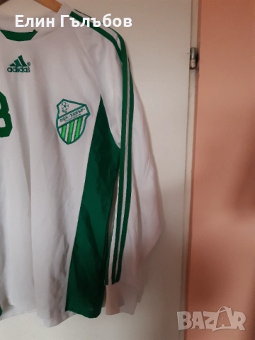Фланелка на ПФК "Хебър" Пазарджик, мачова бяла, снимка 8 - Фен артикули - 53508789