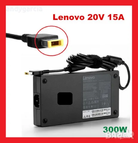 300W 20V 15A Lenovo Slim AC adapter оригинално зарядно за лаптоп square pin
