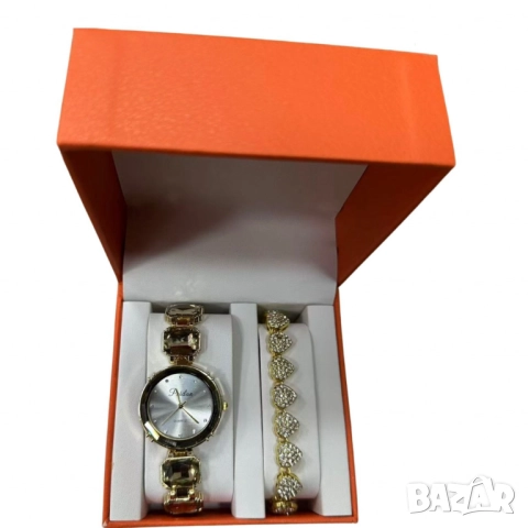 Разкошни дамски комплекти – часовник и гривна, снимка 6 - Бижутерийни комплекти - 52055595
