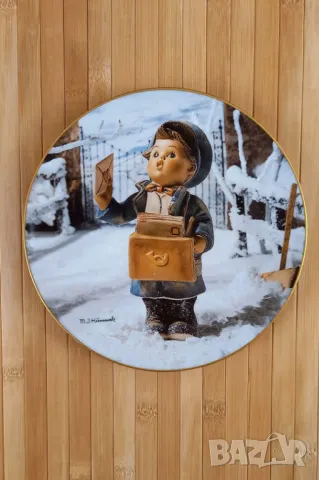 5 детски декоративни чинии - MJ Hummel, Германия, снимка 5 - Декорация за дома - 49728453