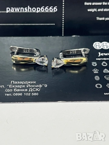 Сребърни обеци 925 , снимка 4 - Обеци - 53537285