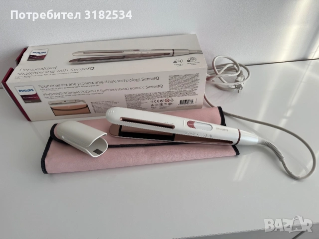 Преса за коса Philips Personalized straightening with SenselQ, снимка 3 - Преси за коса - 53521031