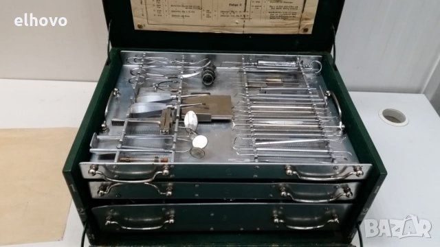 Оригинален немски зъболекарски комплект от втората световна война, снимка 2 - Антикварни и старинни предмети - 26931769