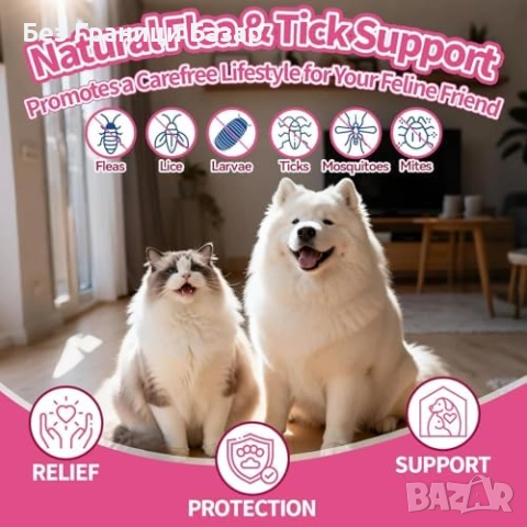 Нови Натурални капки против бълхи за кучета и котки с Омега-3 вкус бекон, снимка 4 - За котки - 52815891